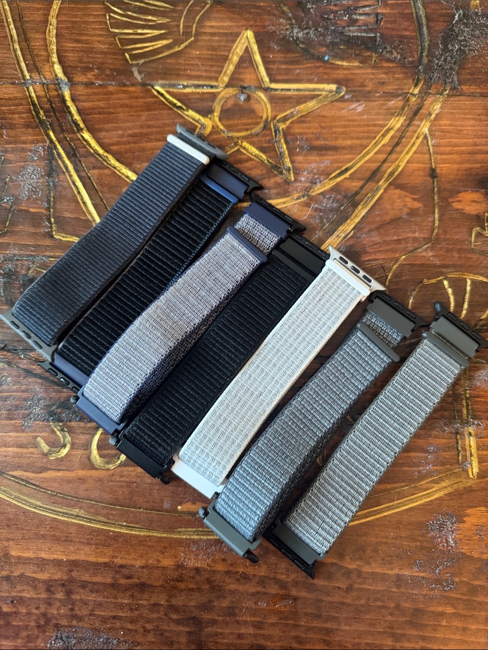 Nylon Loop Watch Band Strap for Men - Black & Gray Options